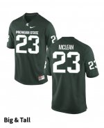 Men's Michigan State Spartans NCAA #23 Eli McLean Green Authentic Nike Big & Tall Stitched College Football Jersey FA32K55AJ